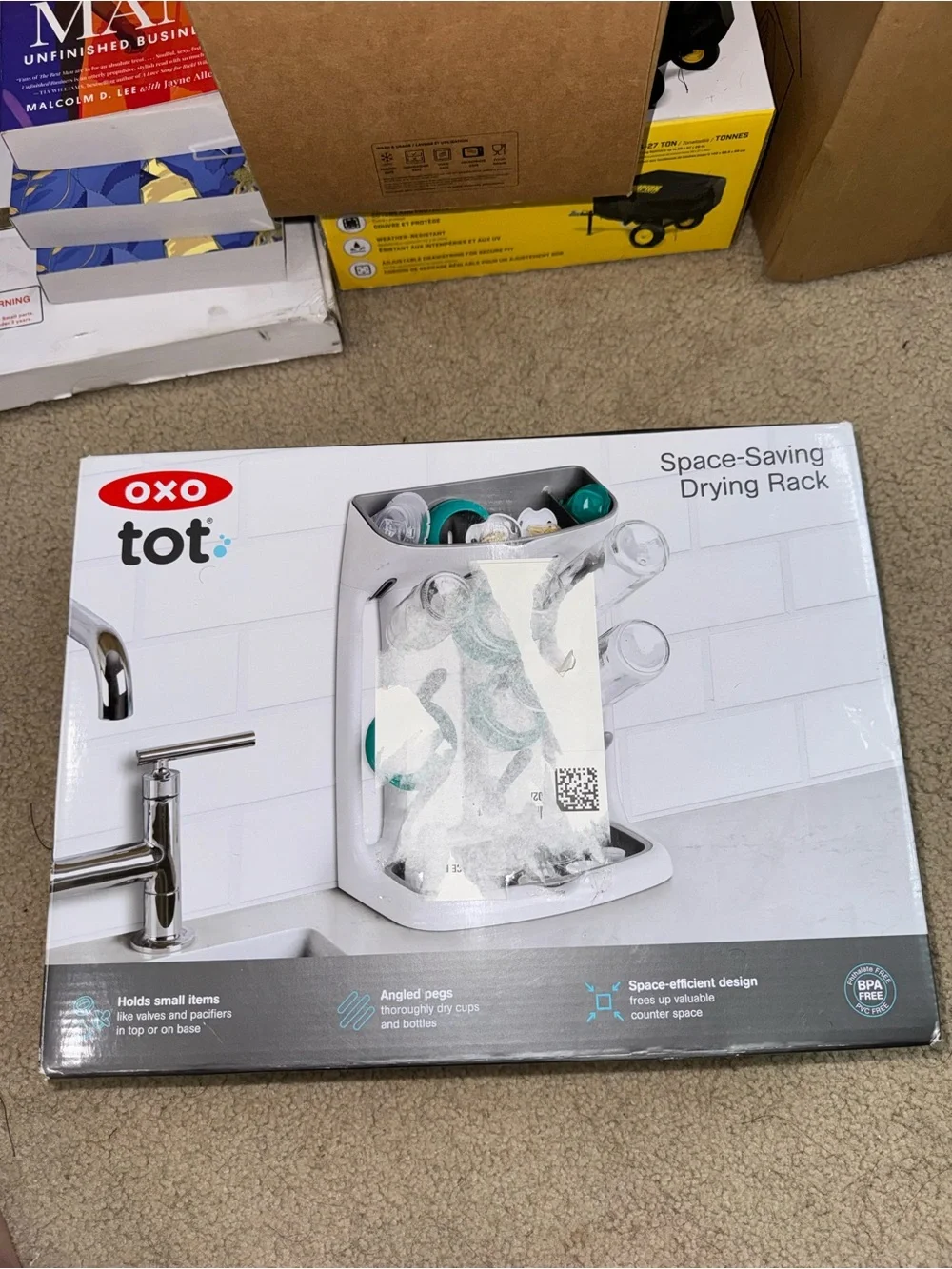 OXO Tot Space Saving Drying Rack Brand New